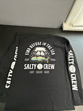 Camiseta Salty Crew feminina grande manga longa vida marinha algodão manga longa, usado comprar usado  Enviando para Brazil