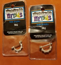 Nipple rings 14g for sale  Bangor