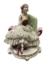 Statuina porcellana ballerina usato  Torino