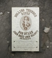 Pôster publicitário original 1975 Bob Dylan Rolling Thunder Revue 5x8 folheto/concerto, usado comprar usado Pôster publicitário original 1975 Bob Dylan Rolling Thunder Revue 5x8 folheto/concerto, usado comprar usado  Enviando para Brazil