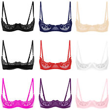 Lingerie feminina roupa íntima com fio 1/4 xícara sutiã balconette top arnês sem forro comprar usado  Enviando para Brazil