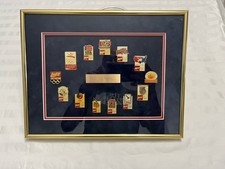 Conjunto de 13 pinos de colecionador da equipe olímpica dos EUA de 1992 Coca-Cola.  Barcelona Framed comprar usado  Enviando para Brazil