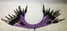 Lote de 12 conectores Neutrik estéreo 1/4 conector cabo de 8"" comprar usado  Enviando para Brazil
