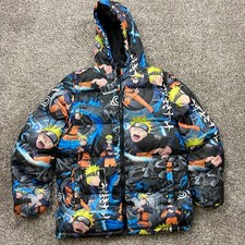 Jaqueta Naruto puffer masculina S anime estampa Uzumaki capuz gráfico ninja cosplay ousado comprar usado  Enviando para Brazil