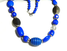 chunky blue necklace for sale  WORKSOP