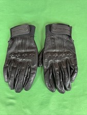Luvas masculinas Harley Davidson médias couro preto acolchoado estrelas motociclista comprar usado  Enviando para Brazil