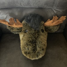 Suporte de parede de pelúcia cabeça de alce 19" chifre casa de animais de pelúcia Canadá comprar usado  Enviando para Brazil