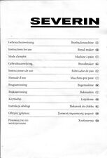 Bedienungsanleitung severin br gebraucht kaufen  Langenfeld (Rheinland)