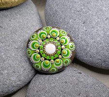 Mandala stein grün gebraucht kaufen  Friedrichshafen