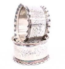 sterling silver napkin rings for sale  LEEDS