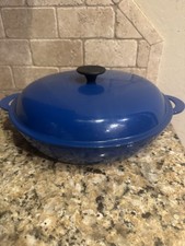 Caçarola Buffet Le Creuset 12 Polegadas Harmônica Azul Ferro Fundido França Boa!, usado comprar usado Caçarola Buffet Le Creuset 12 Polegadas Harmônica Azul Ferro Fundido França Boa!, usado comprar usado  Enviando para Brazil
