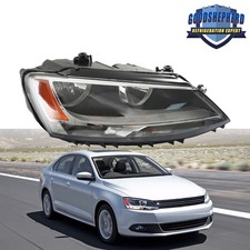 Carcaça preta halogênio lateral passageiro farol para Volkswagen Jetta 2011-2015-18, usado comprar usado  Enviando para Brazil