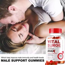 Vital Surge Gomas Masculinas Força Máxima Vital Surge Fórmula Avançada 60 unidades, usado comprar usado  Enviando para Brazil