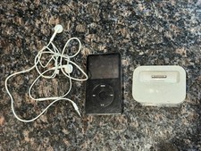 Apple iPod Classic 5. generacji 80GB A1136 DZIAŁA ze stacją dokującą i słuchawkami PAKIET na sprzedaż  Wysyłka do Poland