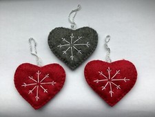 Three handmade felt for sale  ALFRETON