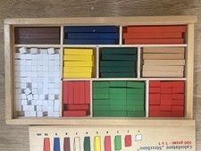Wooden cuisenaire rods for sale  FROME