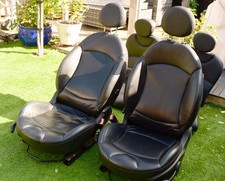 Used black leather for sale  TOWCESTER