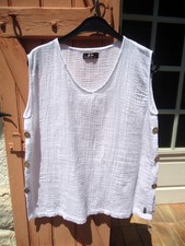 Blanc nil blouse d'occasion  Cagnes-sur-Mer