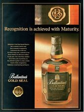 Ballantines Gold Seal Scotch Whisky 12 Anos 1991 Publicidade Vintage comprar usado  Enviando para Brazil