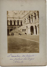 Itália Veneza Palácio Ducal Escadas dos Gigantes Vintage Albumina Ca. 1900 comprar usado  Enviando para Brazil