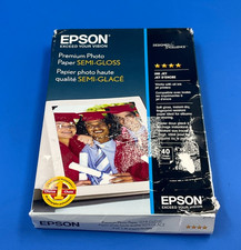 Papel fotográfico Epson Premium semi brilho 4"x6" 40 folhas S041982 ✅❤️️✅❤️️ CAIXA ABERTA comprar usado  Enviando para Brazil
