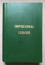 Vintage impersonal ledger for sale  HASTINGS