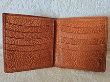 Carteira dobrável polo Ralph Lauren vintage em excelente estado usado 4 X 4,5" couro karabu FEITA NA ESPANHA comprar usado  Enviando para Brazil