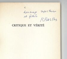 Roland barthes critique d'occasion  Tours-
