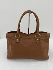 BOLSA DE MÃO AREZZO COURO MARROM BRONZEADO SATCHEL CARRYALL comprar usado  Enviando para Brazil