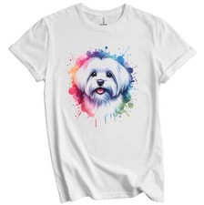 Maltese rainbow watercolor for sale  USA