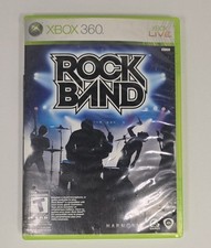 Rock Band (Microsoft Xbox 360, 2007) Novo na caixa, testado, arte da capa danos causados pela água, usado comprar usado  Enviando para Brazil