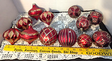 Lote de 12 enfeites de bola vermelha/dourada NoBreak, Natal, tradicional, 3-2", moderno comprar usado  Enviando para Brazil