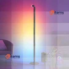 Lâmpada de assoalho SIGRILL RGB regulável para sala de estar - decoração para jogos, usado comprar usado  Enviando para Brazil