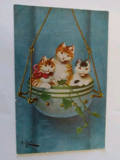 Vintage cat postcard for sale  POTTERS BAR