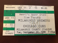 Milwaukee brewers ticket for sale  Gurnee