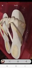 Clarks white slippers for sale  PRESTON