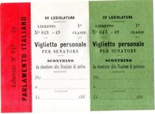 Biglietto ferroviario senatore usato  Padova