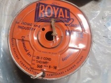 Cabo elétrico redondo coberto de pano - Trança de tecido vintage 2 pés por pedido , usado comprar usado  Enviando para Brazil