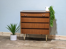 Vintage teak chest for sale  FAKENHAM