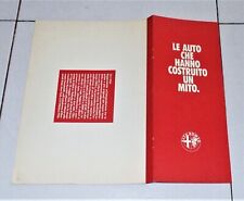 Brochure alfa romeo usato  Settimo Torinese
