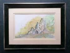 Vintage landscape watercolour for sale  SOUTHWELL