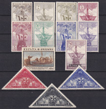 España 1930 Edifil 531/41+543+546 América Descubrimiento Colón pequeños valores MNH VF segunda mano  Embacar hacia Mexico