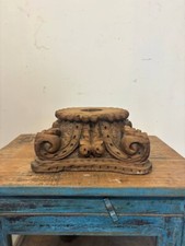 Banqueta de jardim antiga base coluna de madeira | Colonial francesa esculpida à mão rústica comprar usado  Enviando para Brazil