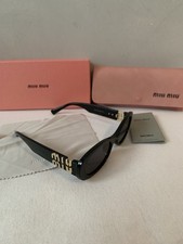 Miu Miu 06ZS 1AB5S0 Sunglasses Black - with Box, używany na sprzedaż  Wysyłka do Poland
