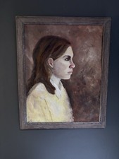 Vintage oil portrait for sale  PORTHMADOG