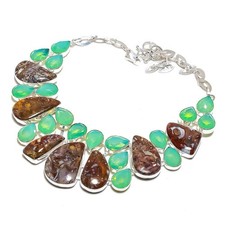 Colar de joias de prata esterlina 925 pedra preciosa kunzita vermelha 18" n320, usado comprar usado  Enviando para Brazil