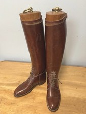 Antique brown leather for sale  LONDON