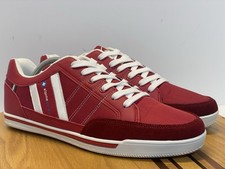 Tênis Alpine Swiss Masculino Stefan Camurça Vermelha Aparado Retrô Bom! Tamanho 11 EUA. comprar usado  Enviando para Brazil