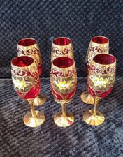 Murano champagne flutes for sale  MANCHESTER