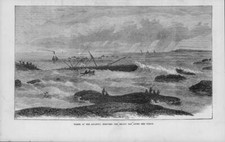 1873 antique print for sale  ASHFORD